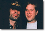 Guitarist Jeff Healey with Eric